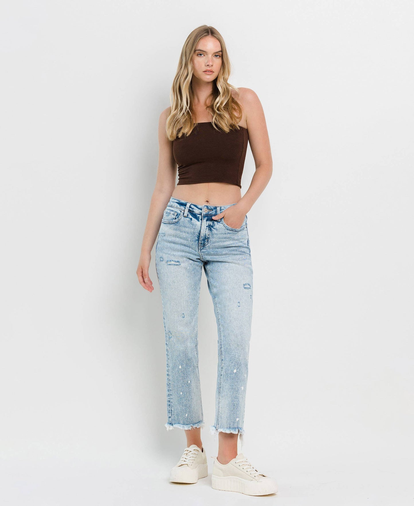 TUMMY CONTROL HIGH RISE STRAIGHT JEANS LV1295: DISCOVER ME / 25