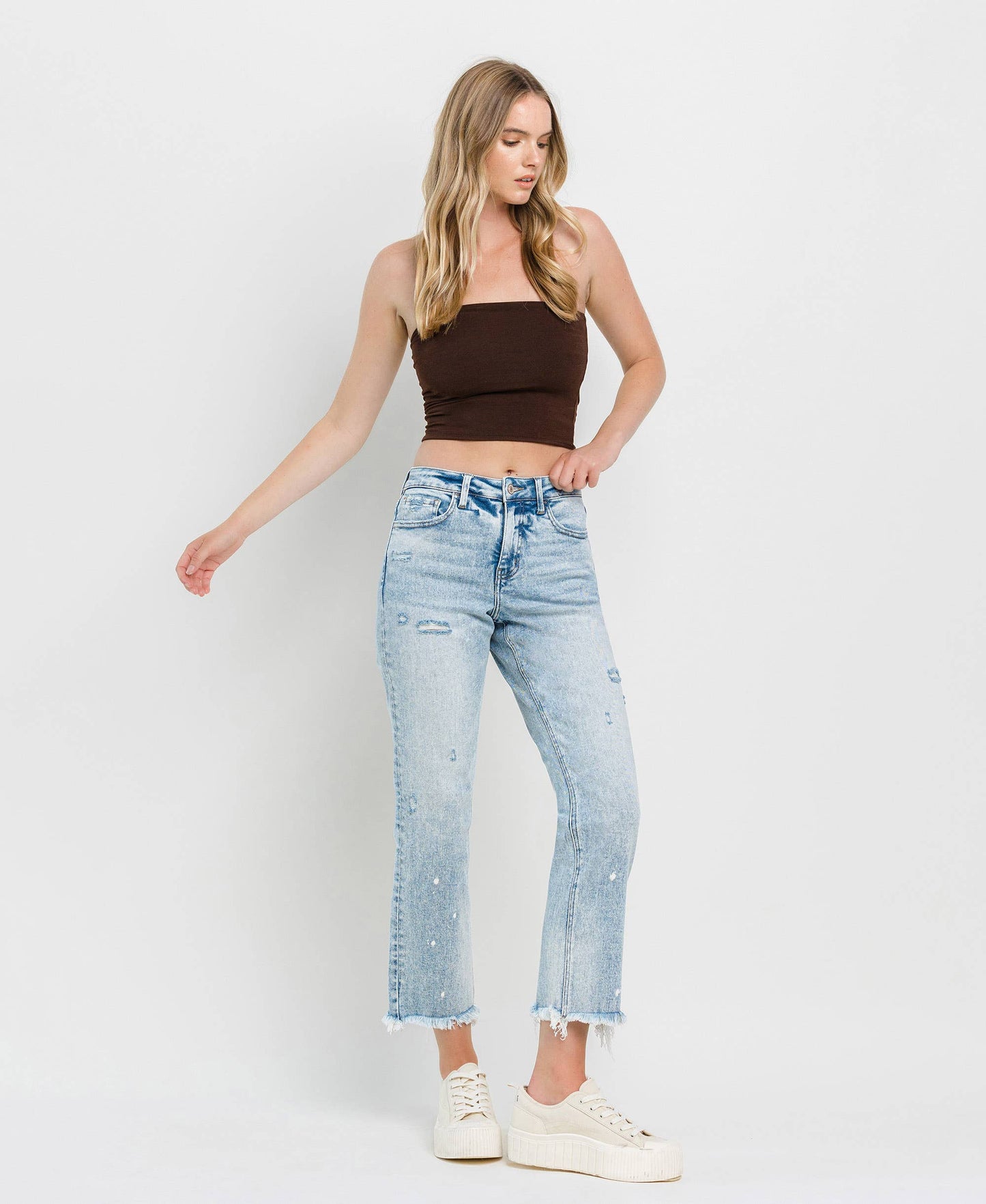 TUMMY CONTROL HIGH RISE STRAIGHT JEANS LV1295: DISCOVER ME / 25