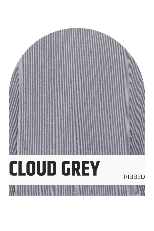 RIBBED PANTS WITH POCKETS: Charcoal / Large
