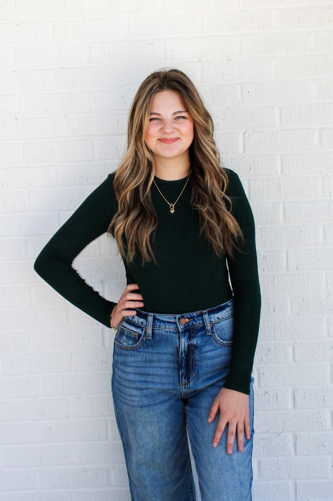 Ribbed Radiance- Green