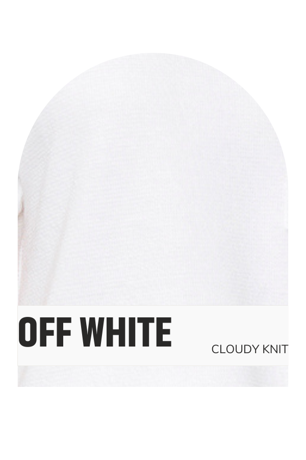 CLOUDY KNIT WIDE-LEGGED PANTS: Black / L