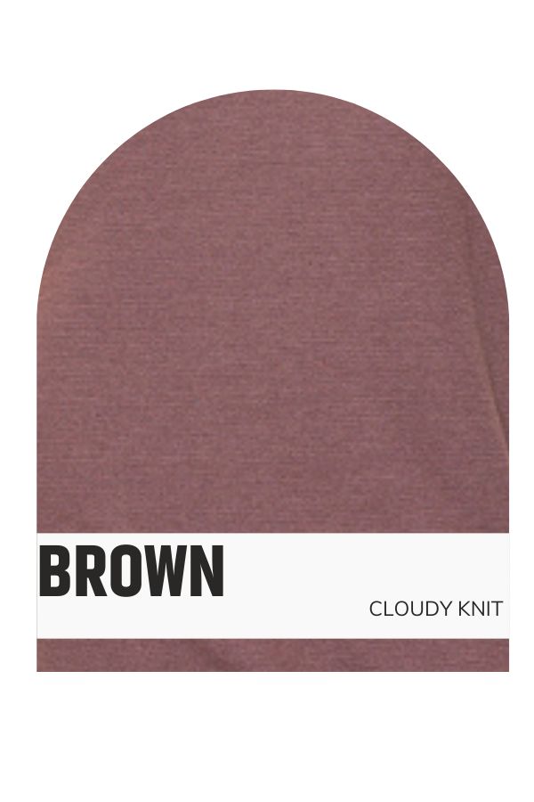 CLOUDY KNIT WIDE-LEGGED PANTS: Black / L