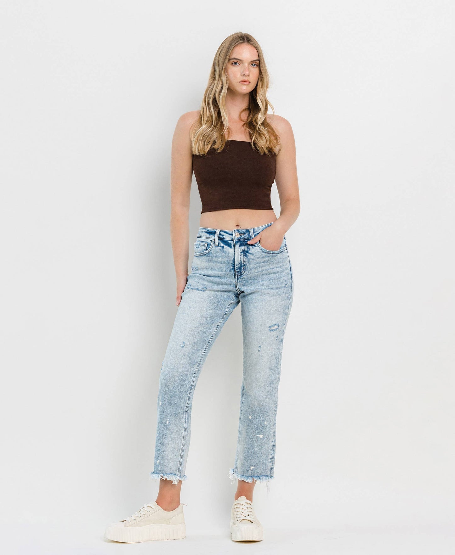TUMMY CONTROL HIGH RISE STRAIGHT JEANS LV1295: DISCOVER ME / 25