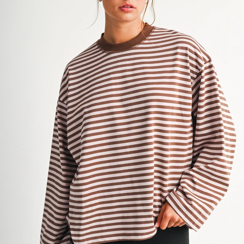 MOCHA MORING STRIPE