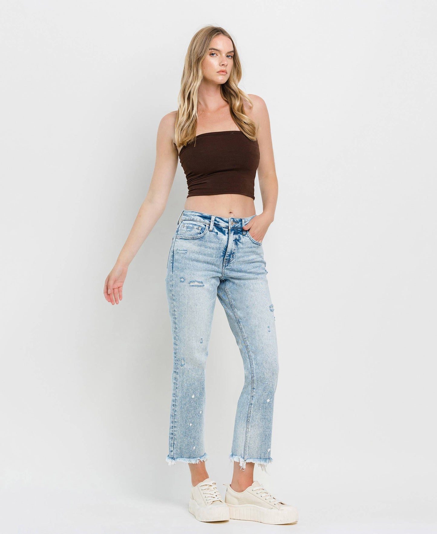 TUMMY CONTROL HIGH RISE STRAIGHT JEANS LV1295: DISCOVER ME / 25
