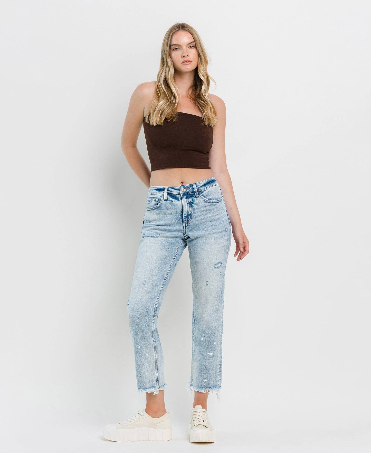 TUMMY CONTROL HIGH RISE STRAIGHT JEANS LV1295: DISCOVER ME / 25