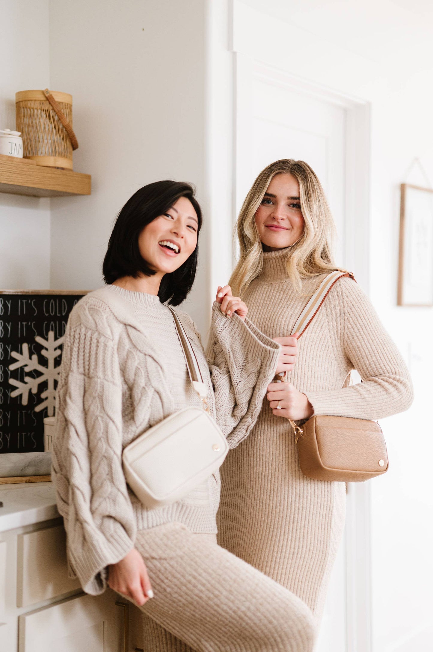 Willow Crossbody Belt Fanny Waist Sling Purse Bag: Light Camel