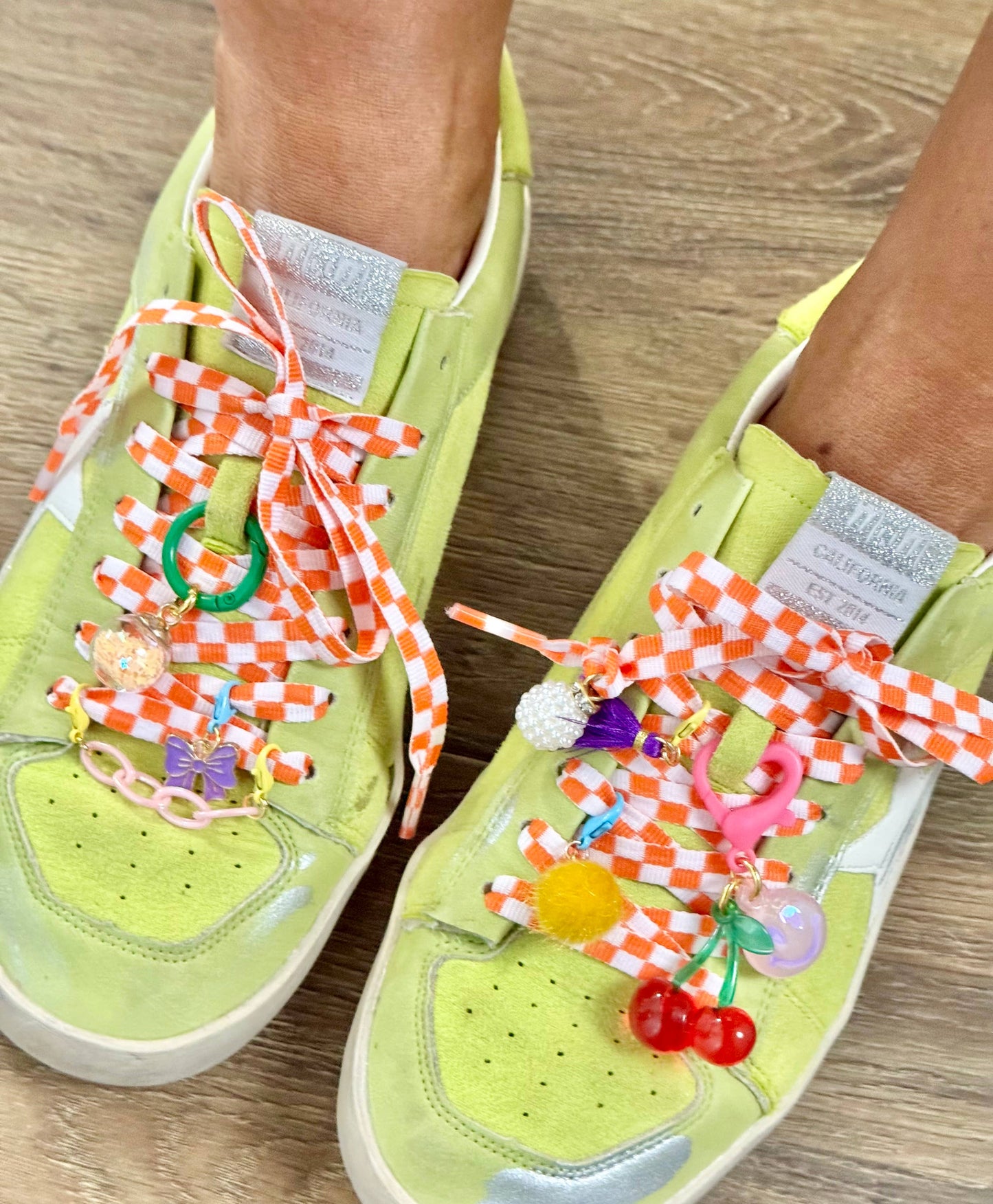 Shoe Charms Trendy Sneaker Jewels Shoelaces & Charm Set : Bows