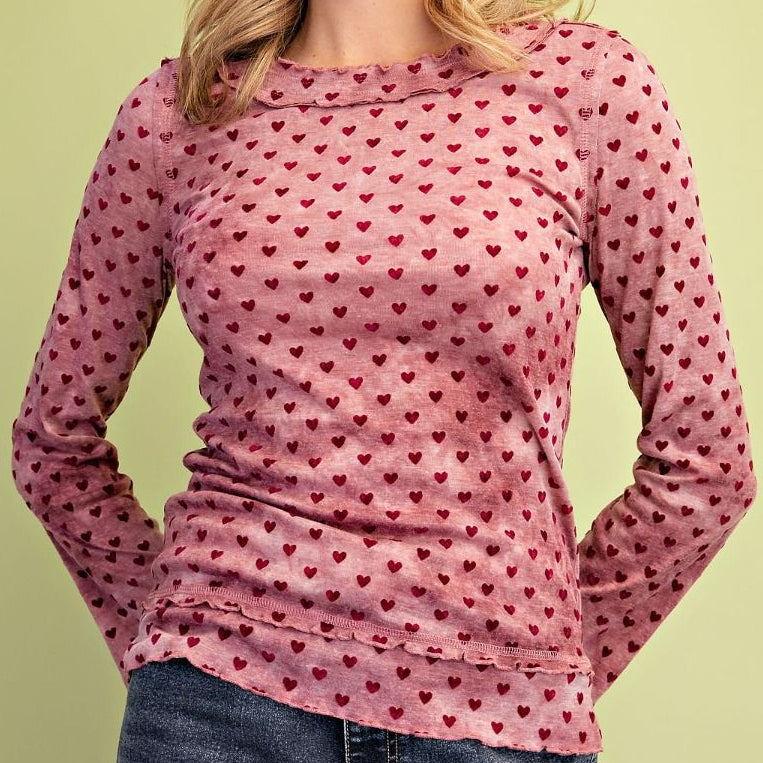 All My Heart Top| Dusty Rose