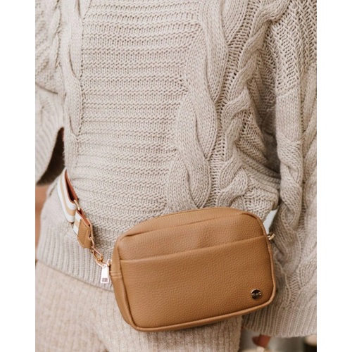 Willow Crossbody Belt Fanny Waist Sling Purse Bag: Light Camel