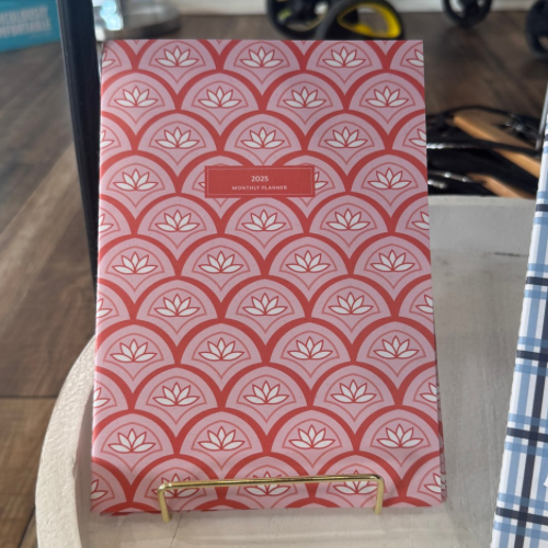 Medium Monthly Planner Pink Lotus