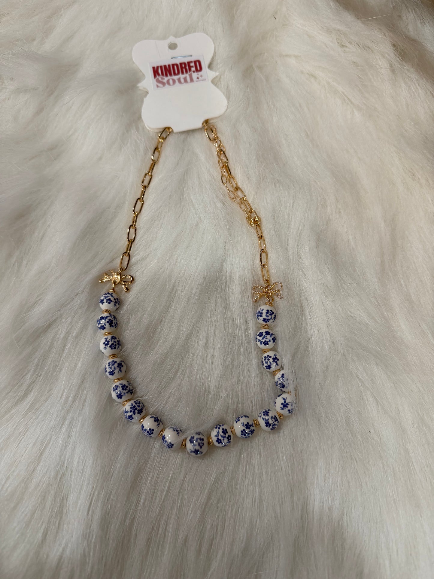 Bluebell Bow Necklace