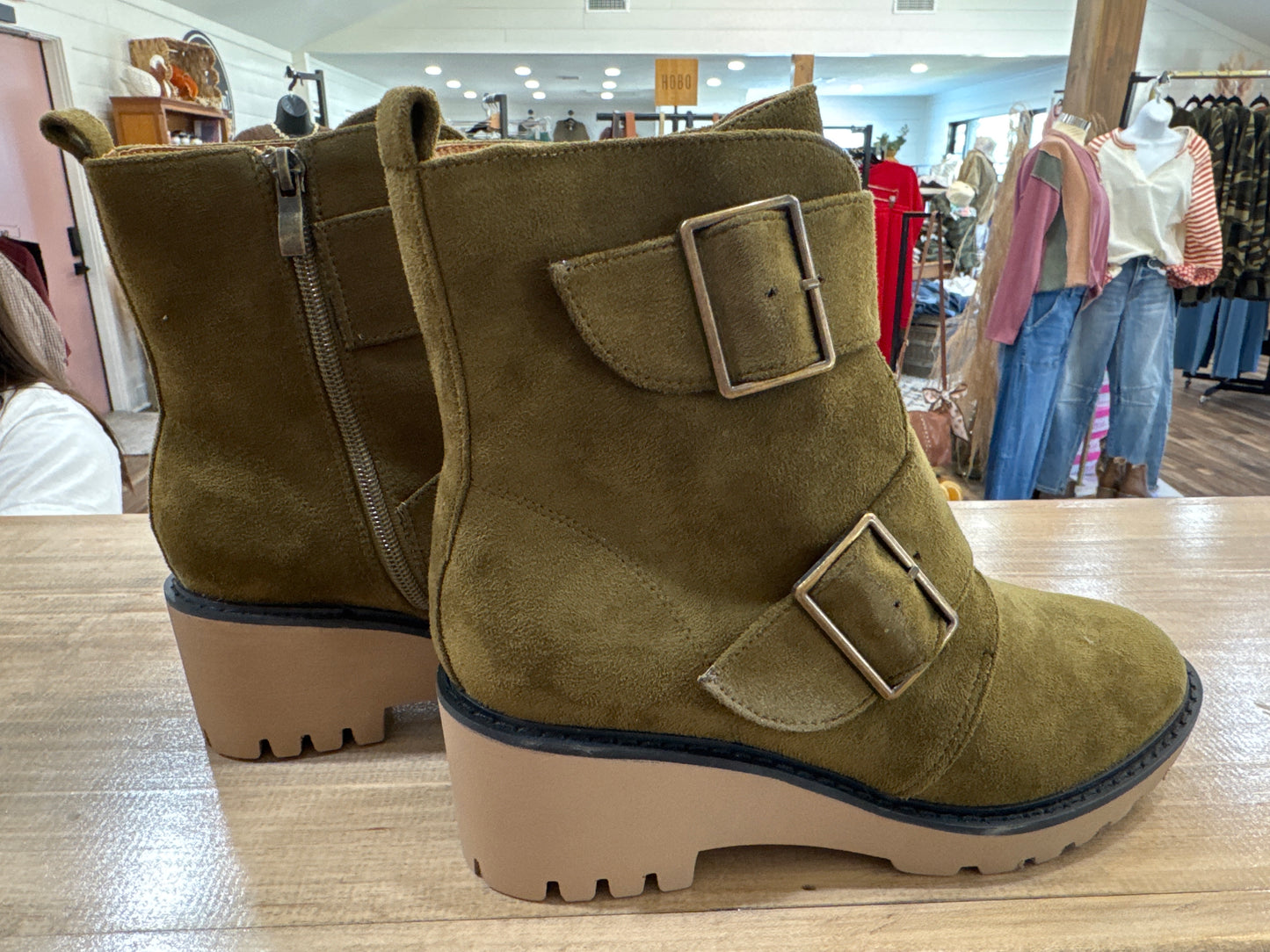 Hey Girl Moss Bootie