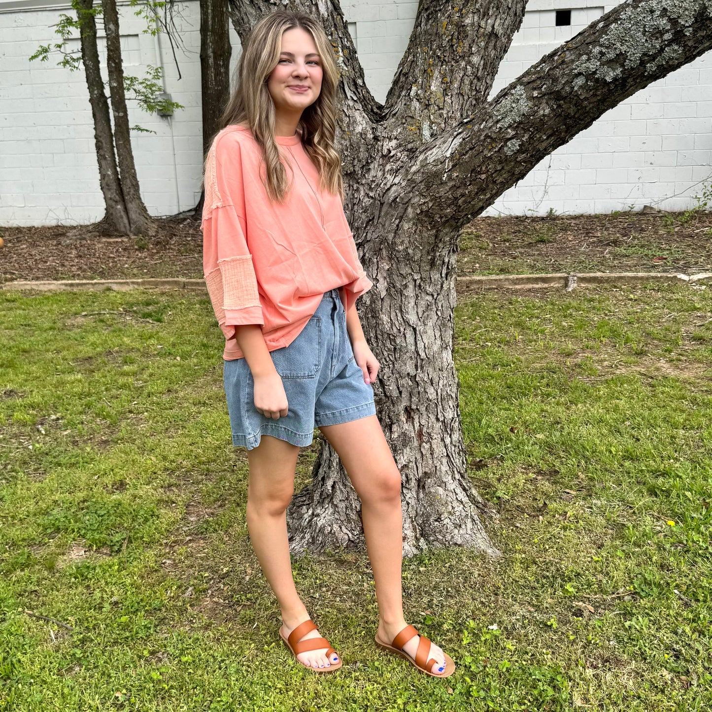 High-Rise Vintage Denim Shorts