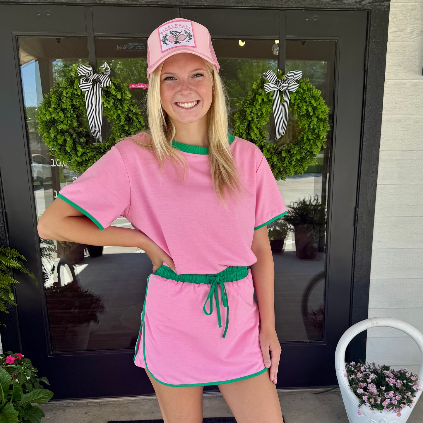 Power Pink skort set