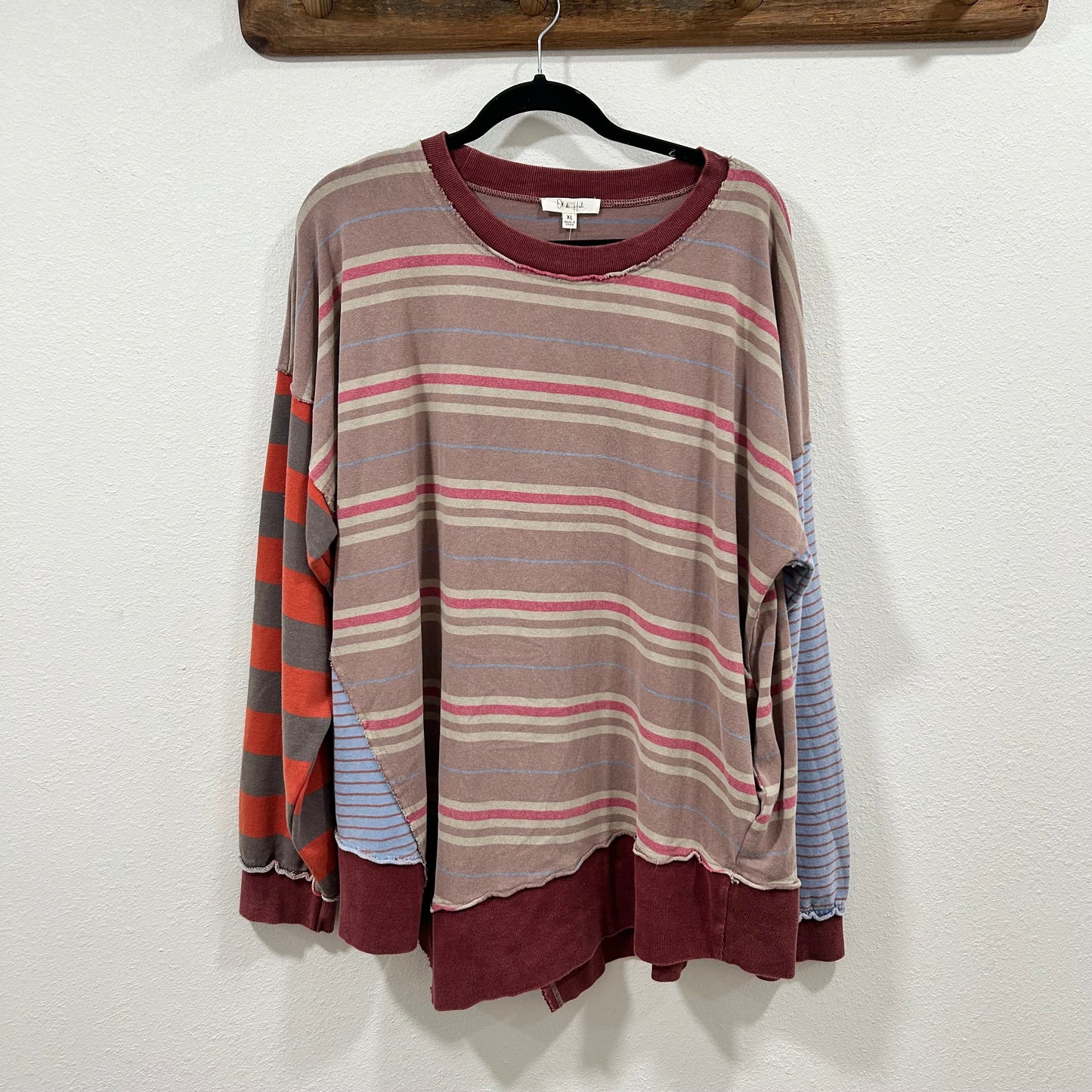 Colorwave Oversized Top- Mauve