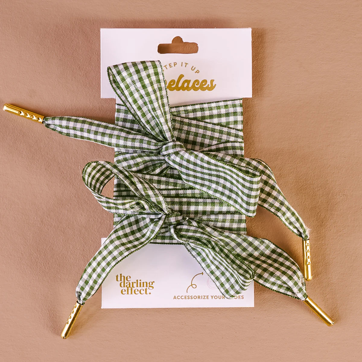 Gingham Step It Up Shoelaces