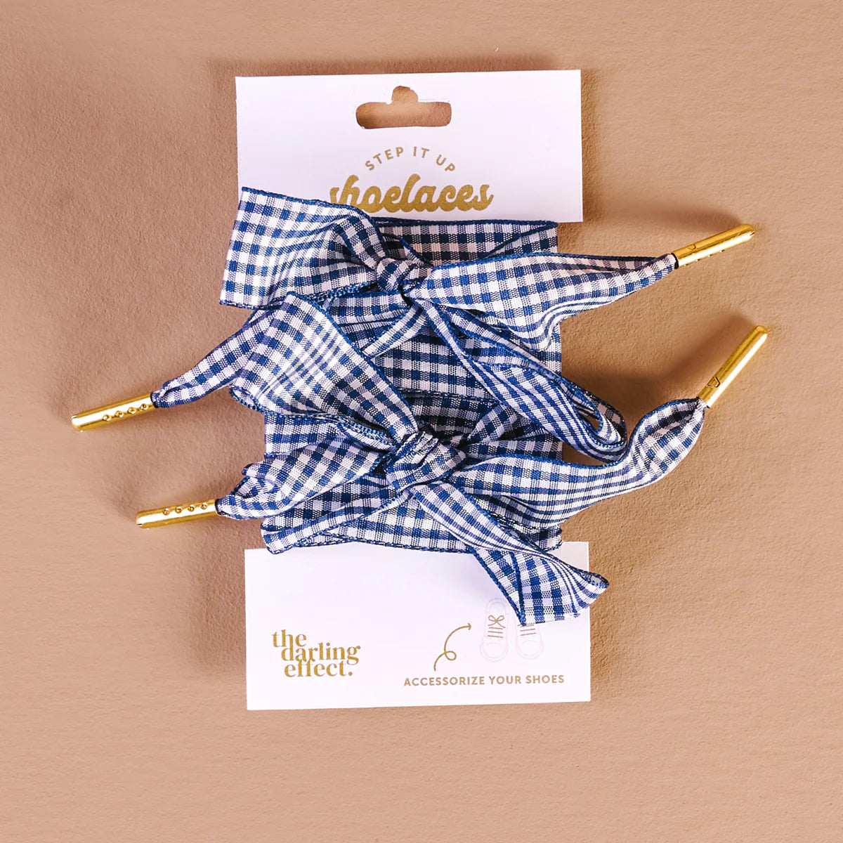 Gingham Step It Up Shoelaces
