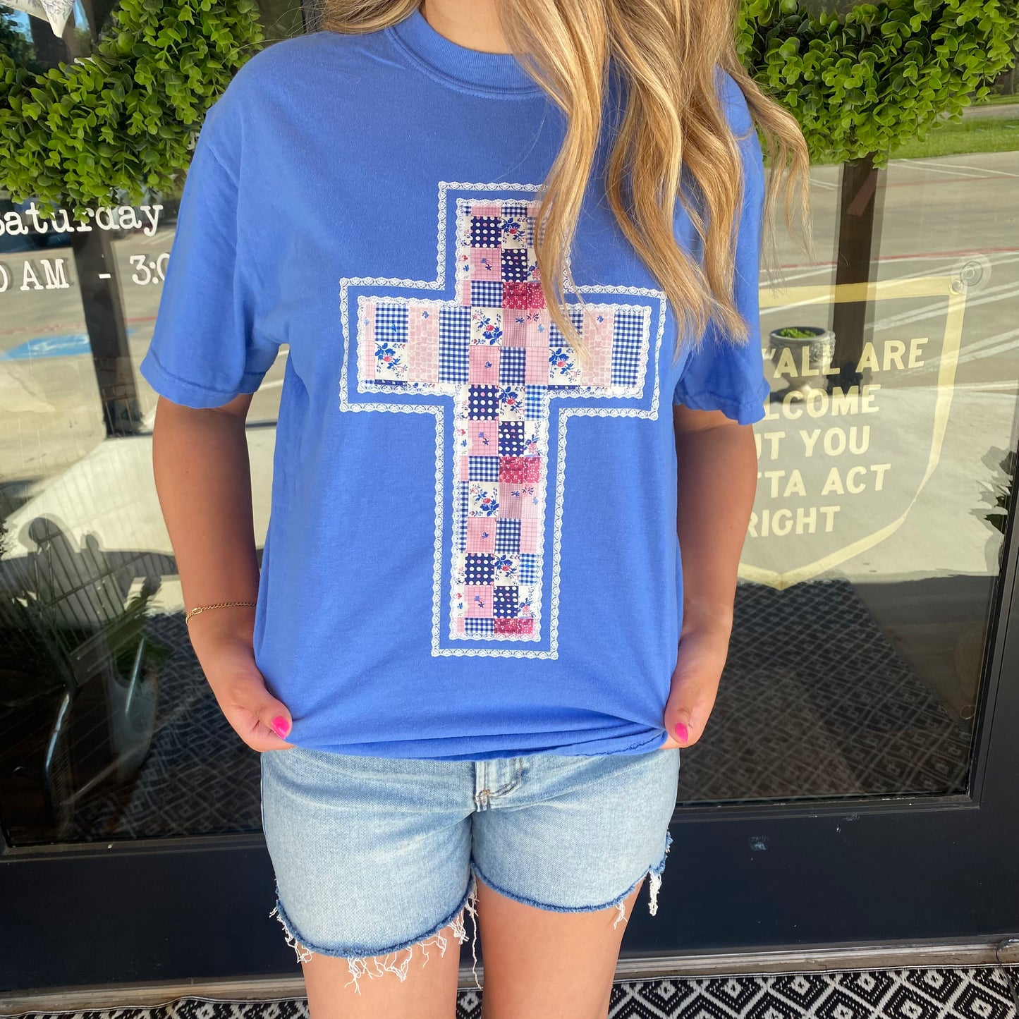 The Quilted Cross Tee