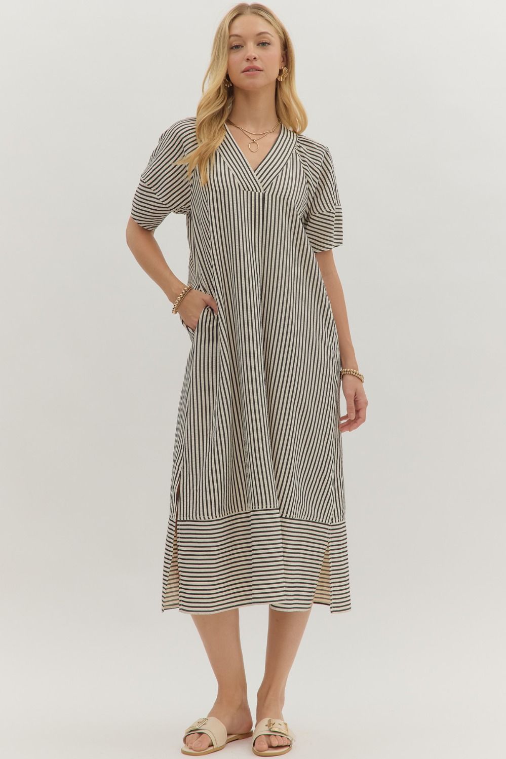 Sutton Stripe Midi