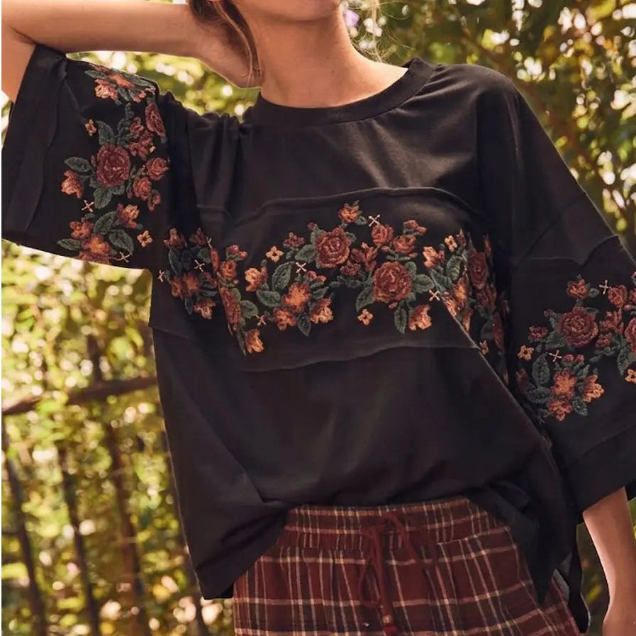 Vintage Garden Knit Top