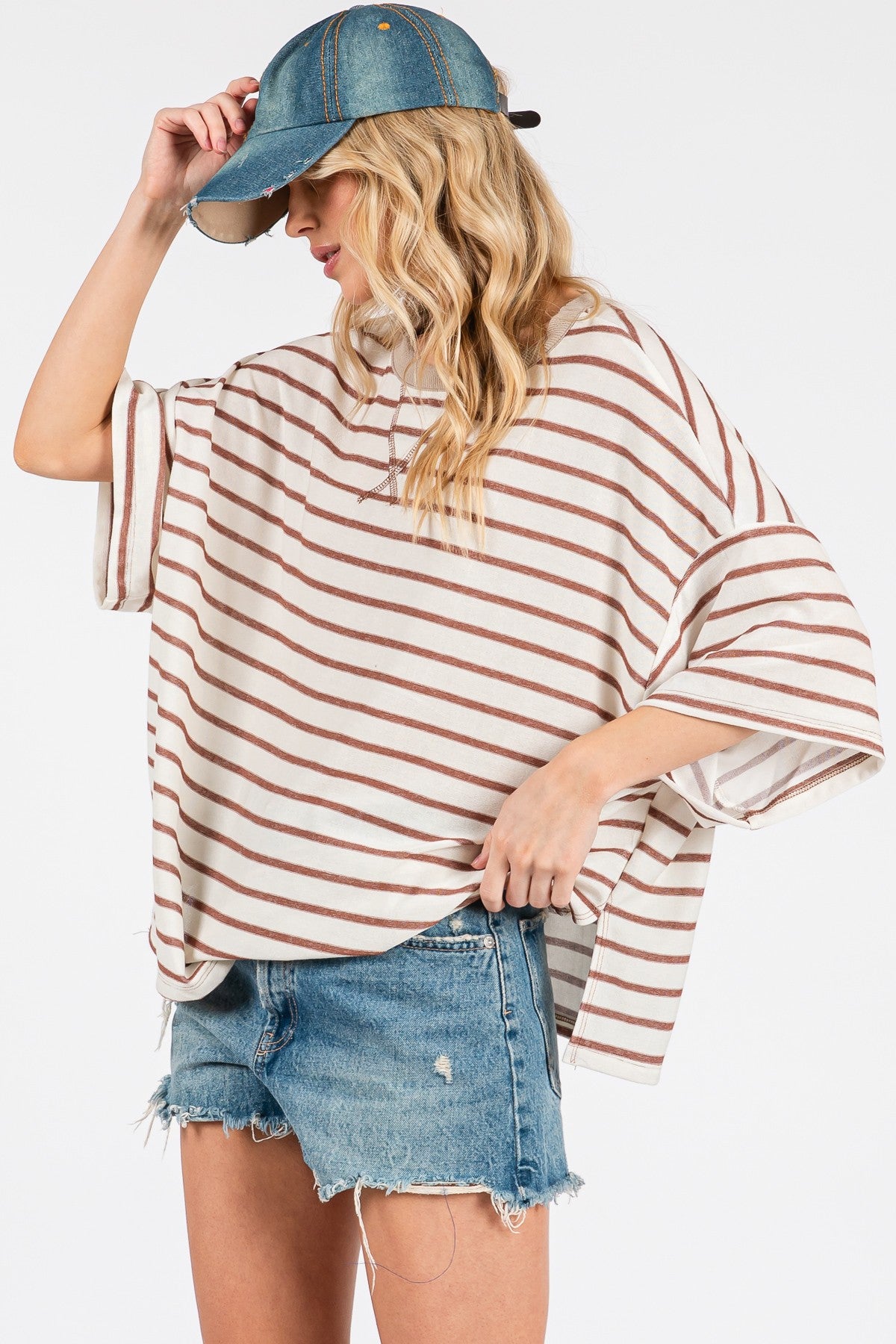 X Marks the Spot Tee- Mocha