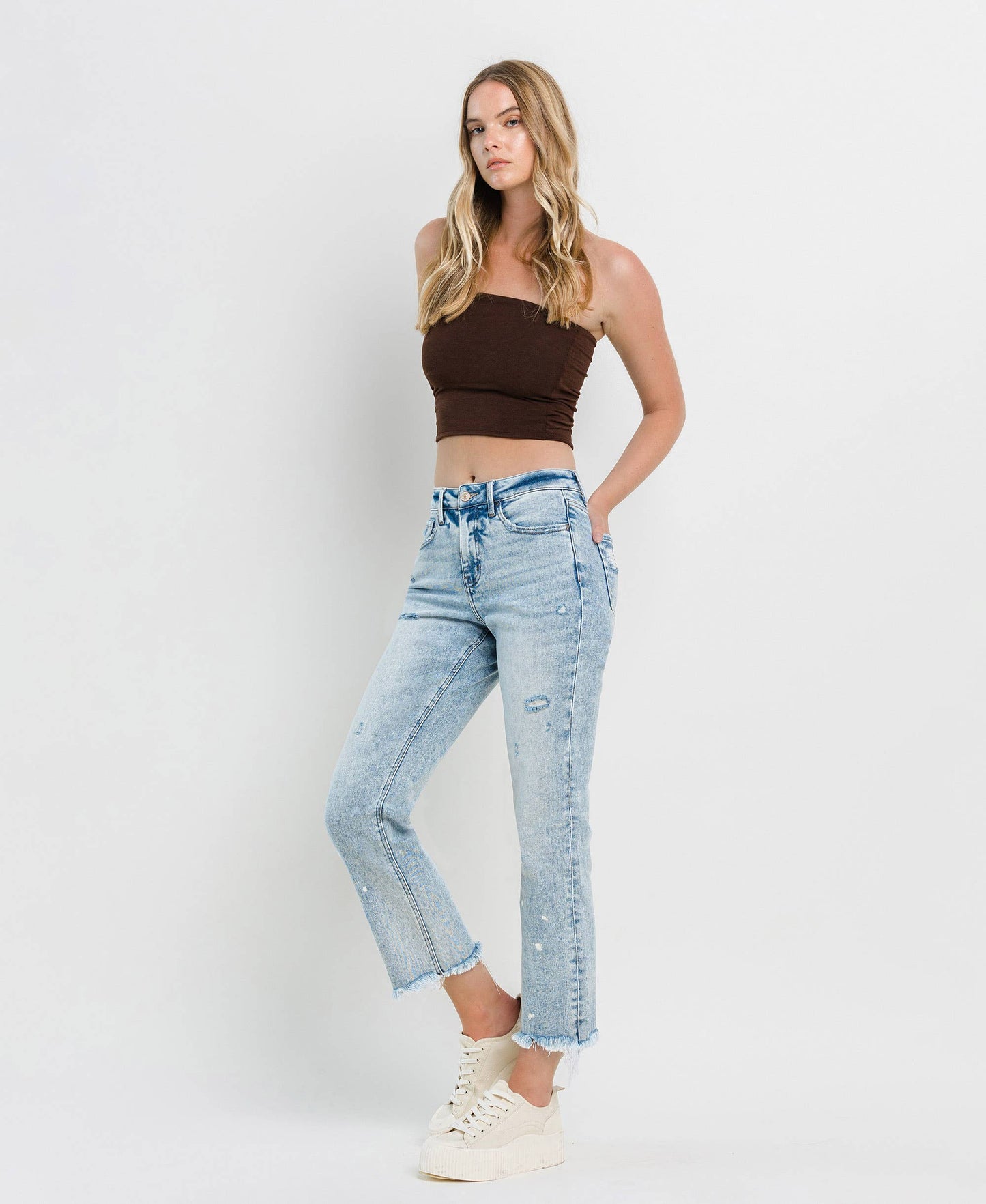 TUMMY CONTROL HIGH RISE STRAIGHT JEANS LV1295: DISCOVER ME / 25