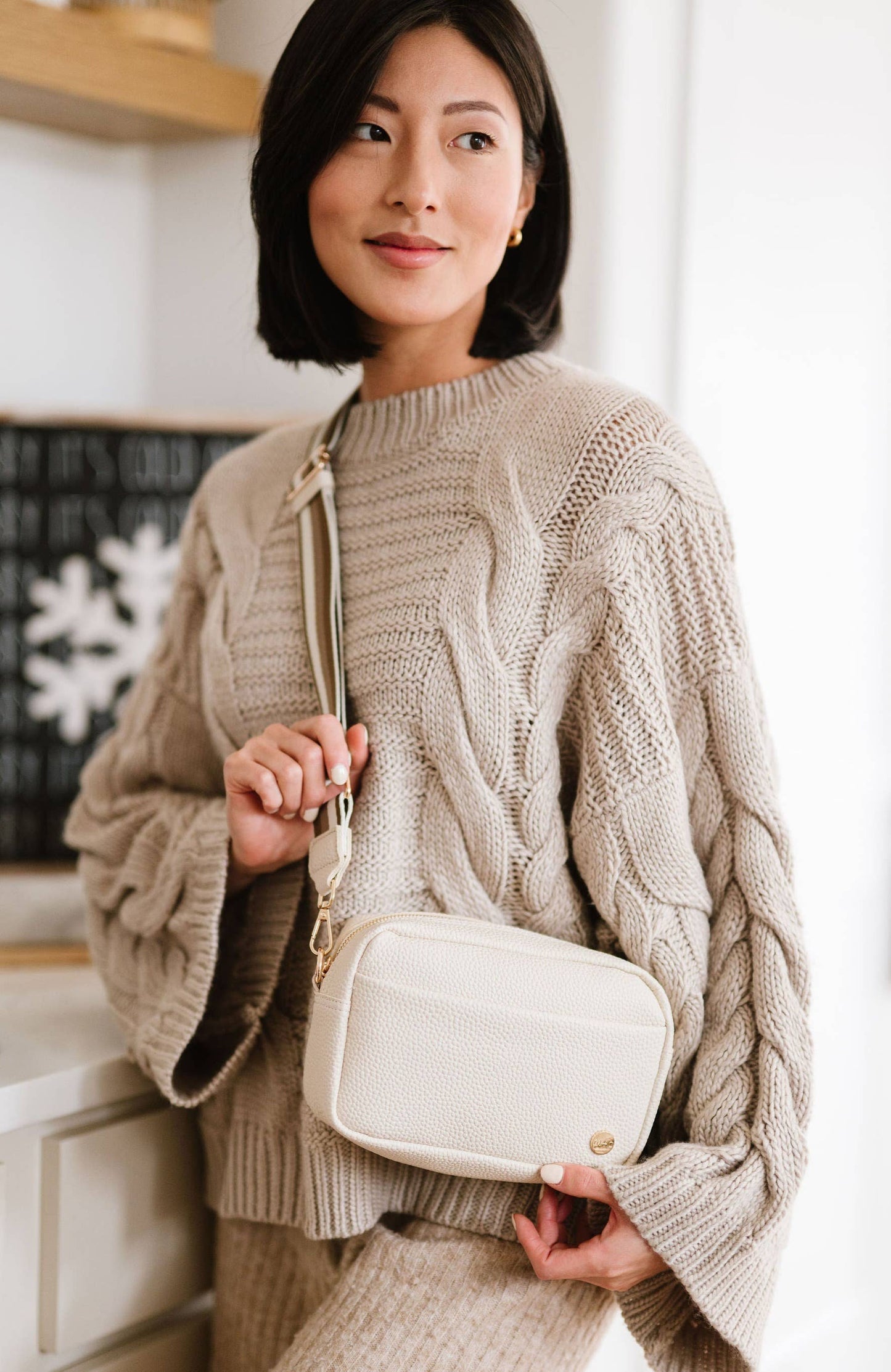 Willow Crossbody Belt Fanny Waist Sling Purse Bag: Light Camel