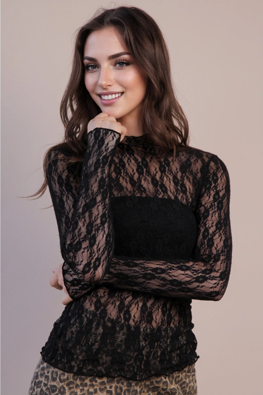 Midnight Muse Lace Top
