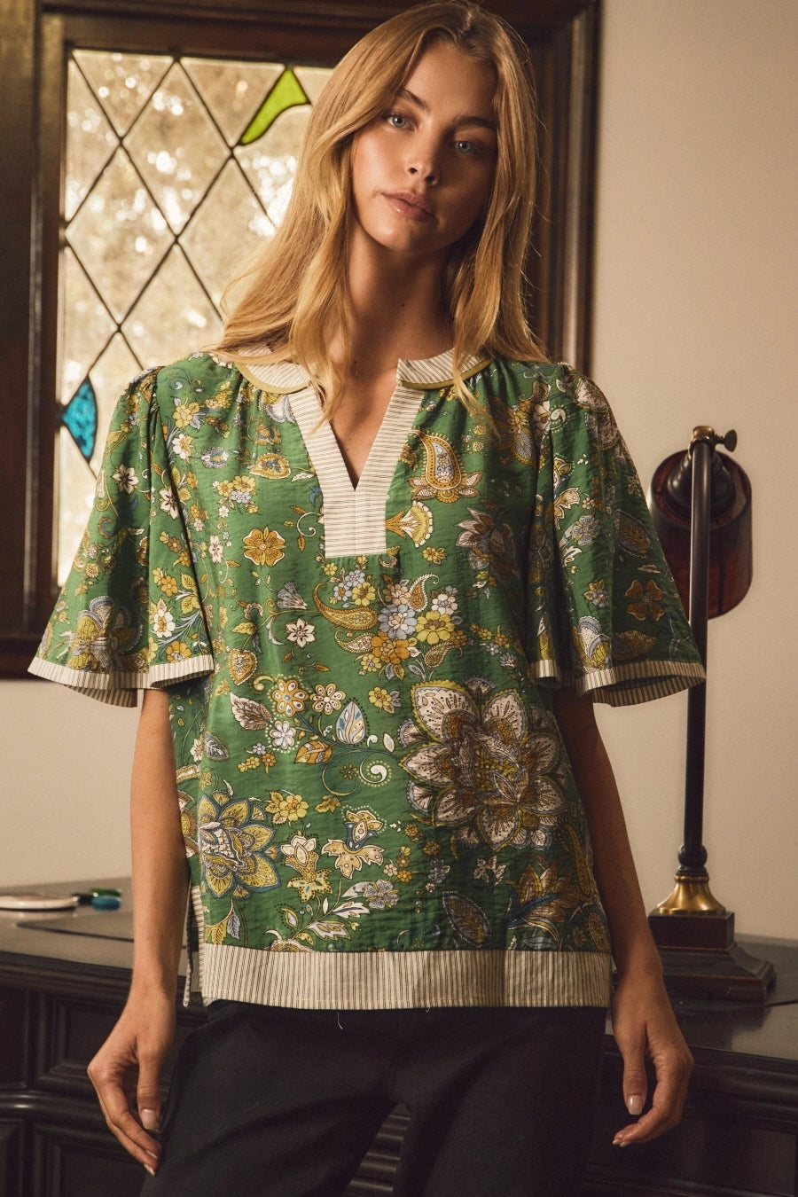 GREEN PAISLEY