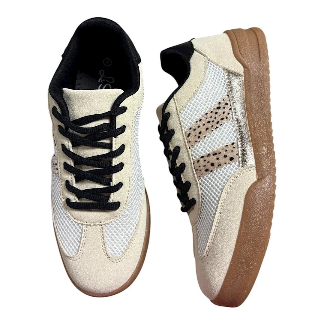 Leopard & Cream Sneakers