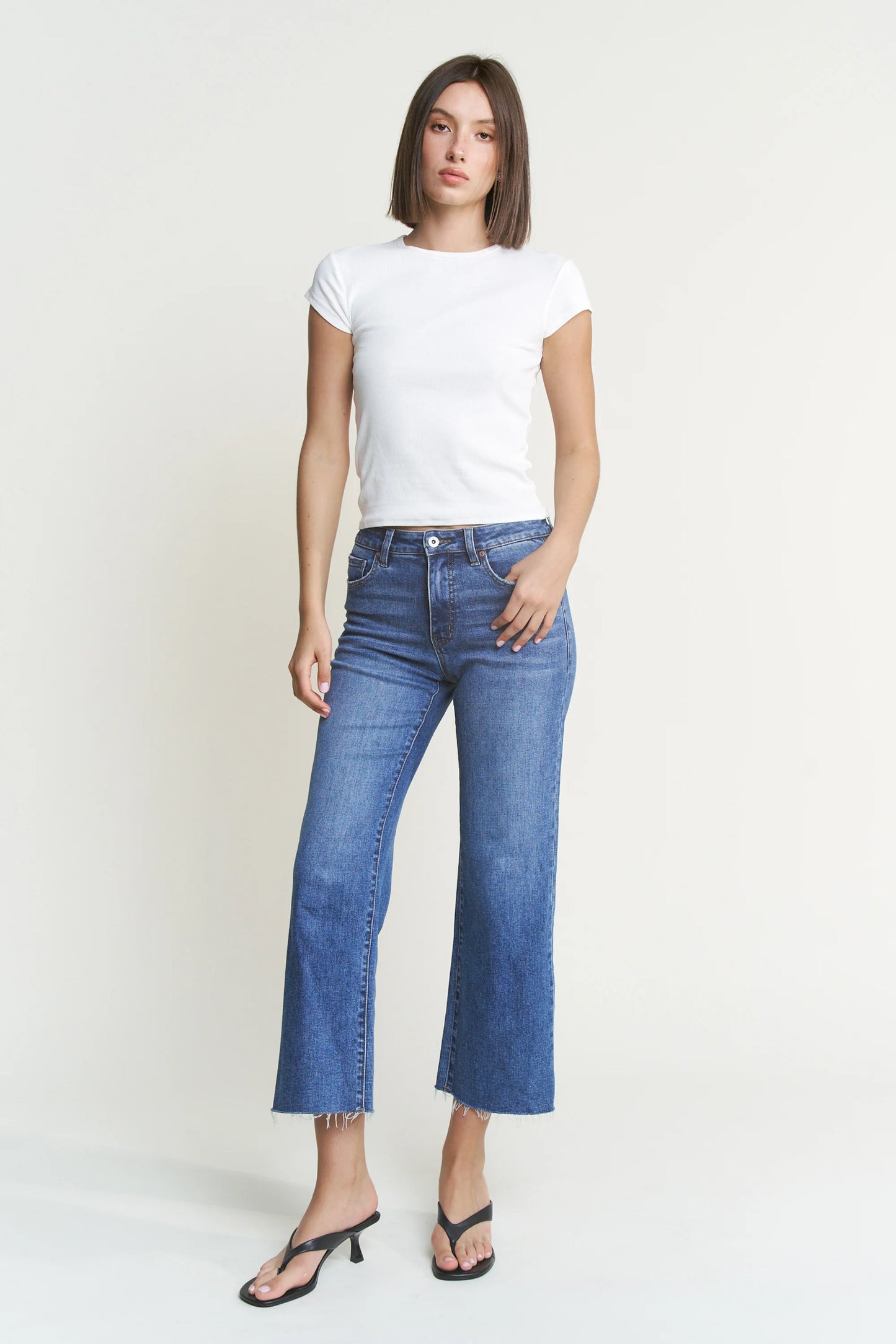 Fray Day Cropped Denim