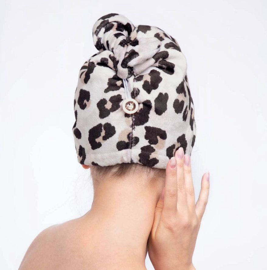 Leopard hair towel