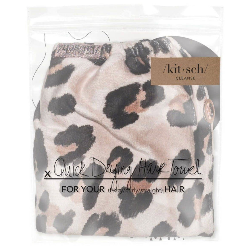 Leopard hair towel