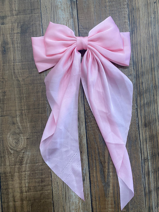 Satin Elegance Bow Scarf