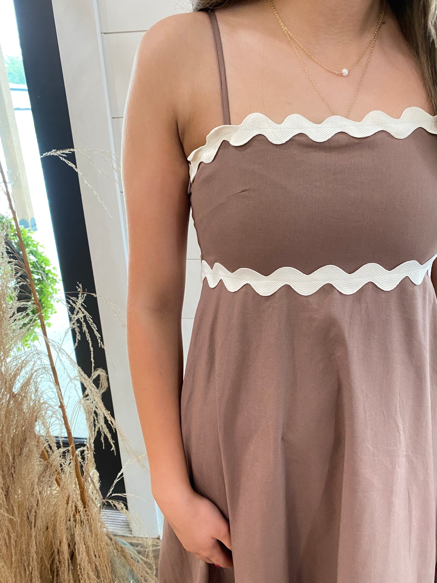 Mocha Ruffle Bliss Maxi