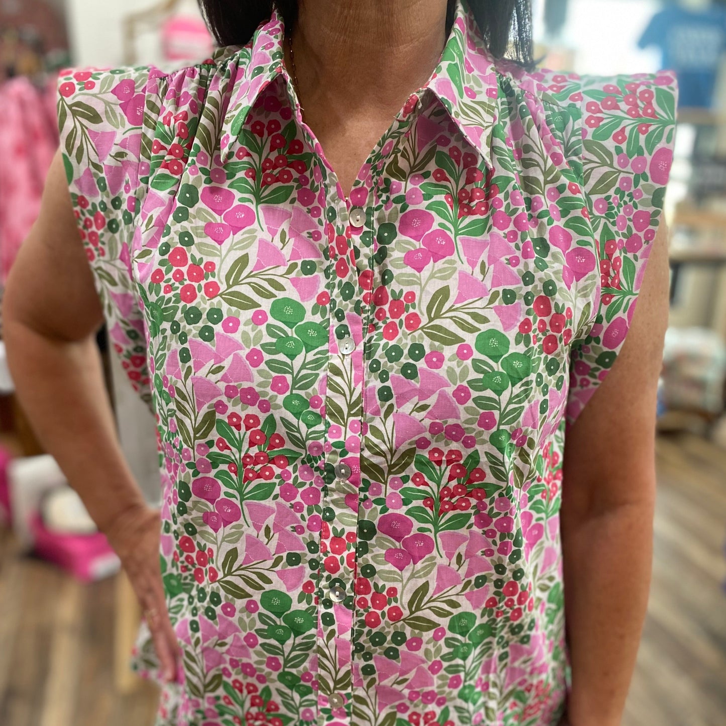 Blossom Breeze Button Up