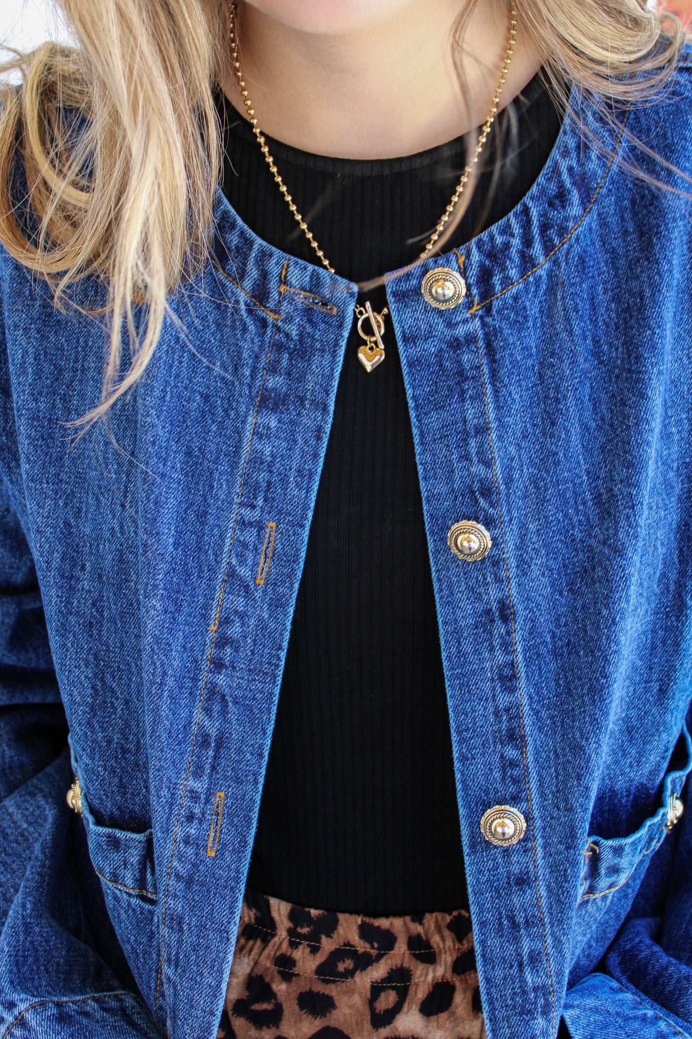 Denim Button Up Jacket