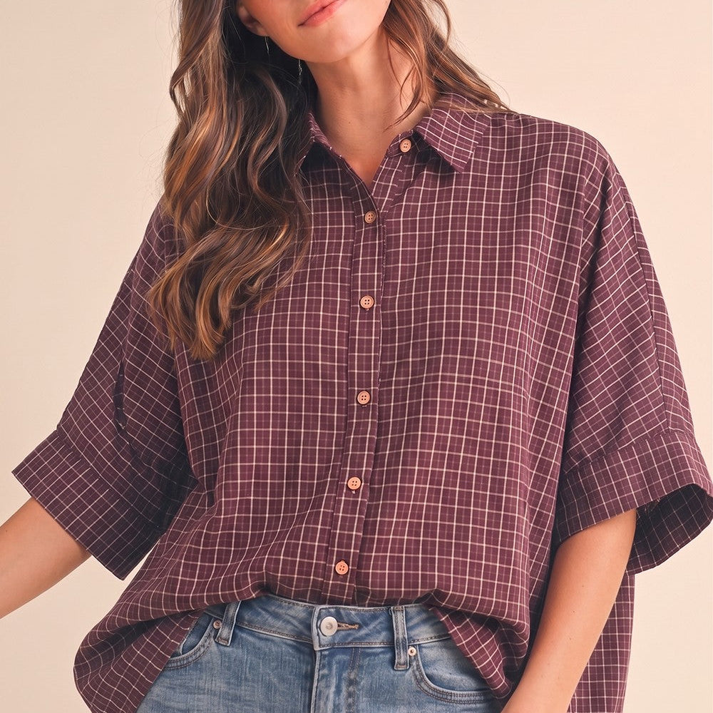 Merlot Moments Button Down