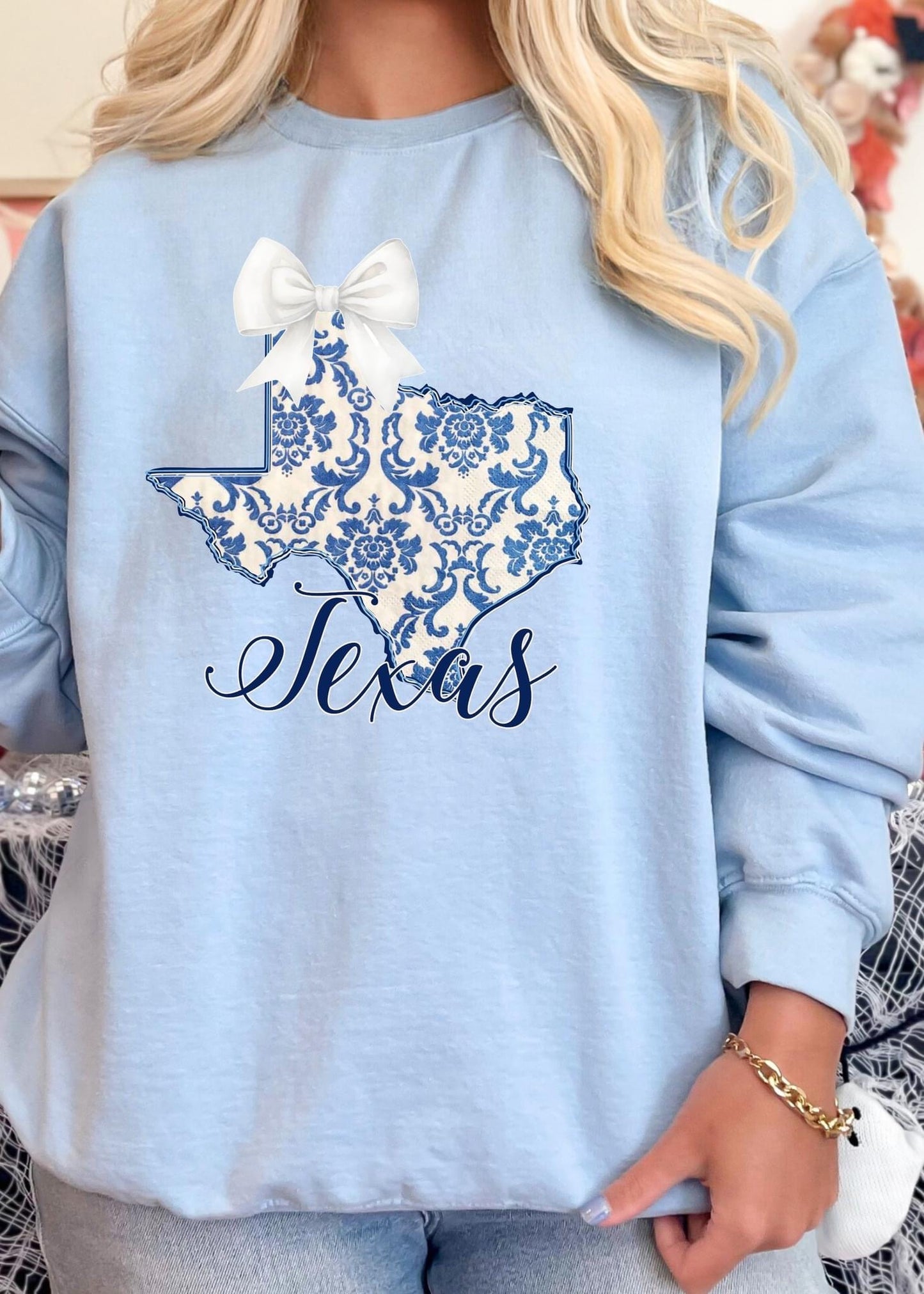 PREORDER TEXAS CHINOISERIE SWEATSHIRT