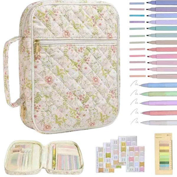 Ruth Pink Floral Print Bible Cover