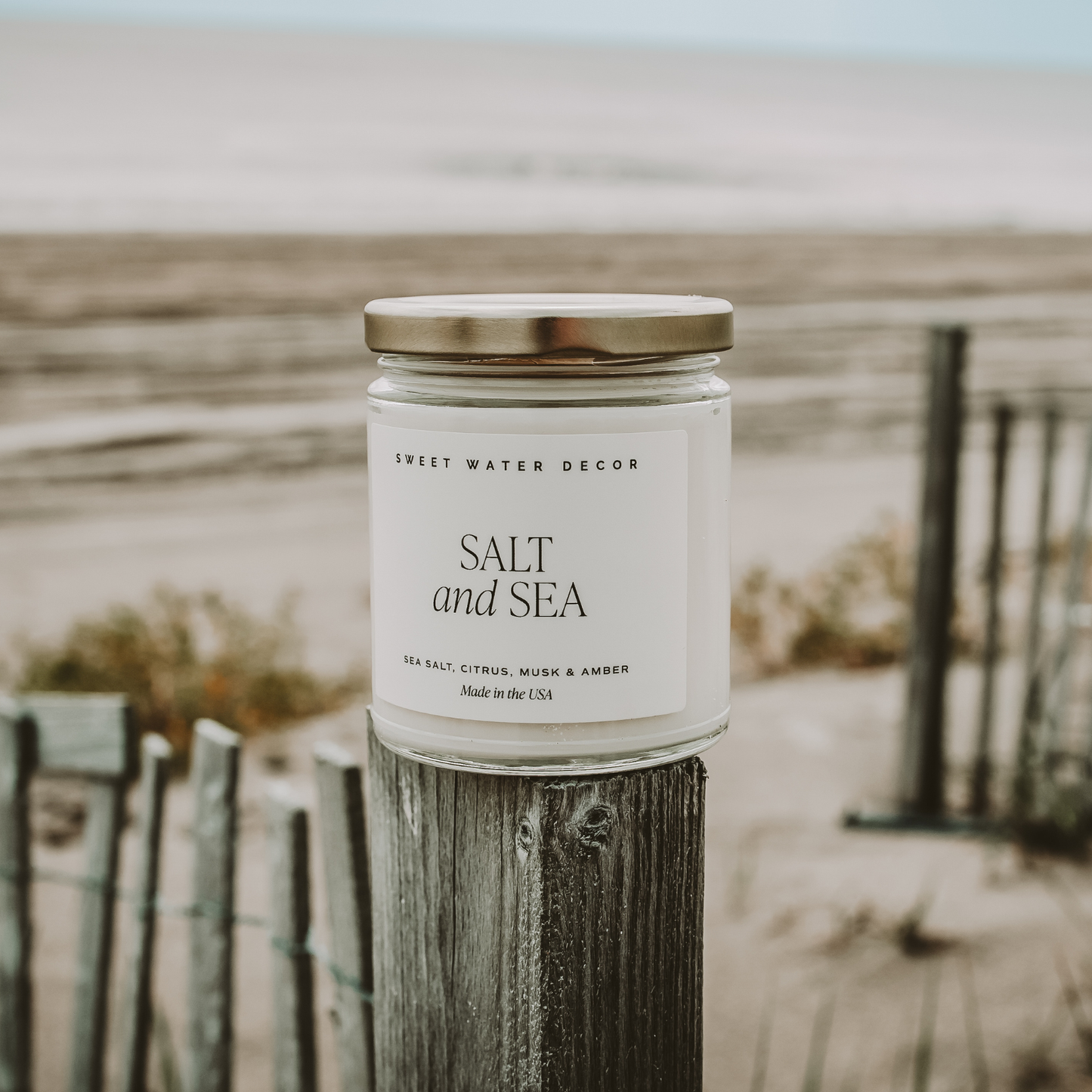 Salt and Sea 9 oz Soy Candle - Home Decor & Gifts