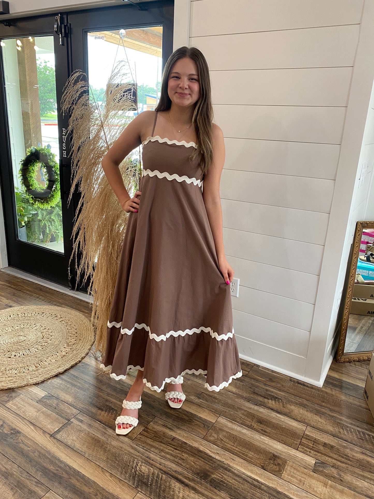 Mocha Ruffle Bliss Maxi