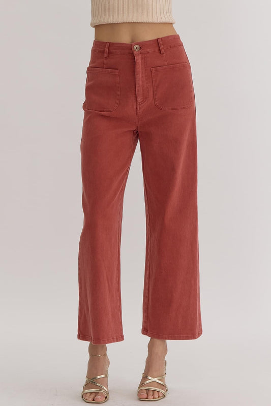 Vintage Vibes Rust Pants