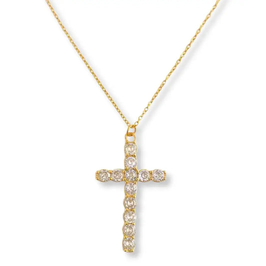 Cross CZ Necklace Waterproof
