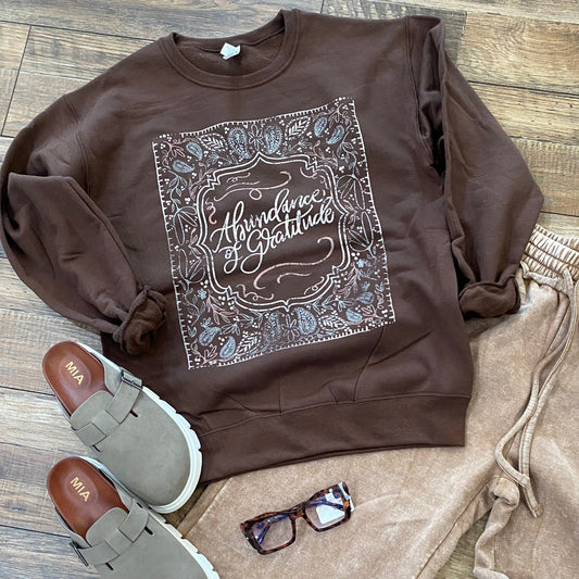 Abundance and Gratitude sweatshirt