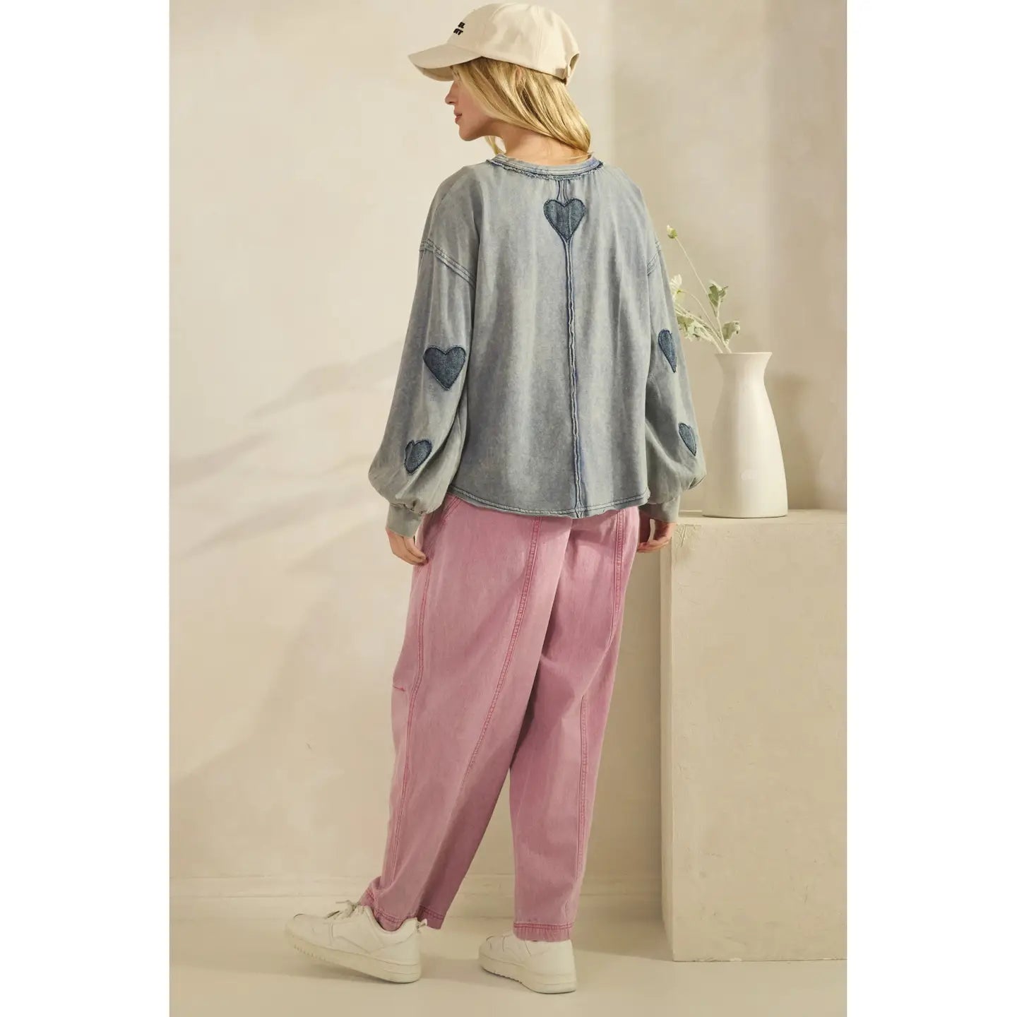 All Heart Mineral-Wash Pullover