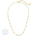 Beaded Pearl Necklace, Water Resistant
