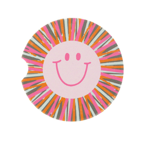 Smiley Face Car Coaster