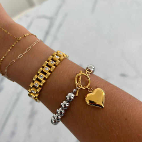 GLAM HEART BRACELET